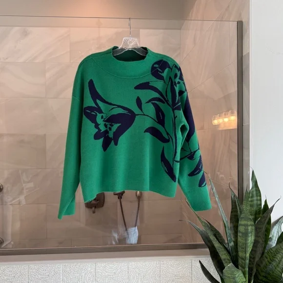 Anthropologie The Carys Mock-Neck Sweater by Maeve, Size Medium, New, Never Worn - Picture 4 of 11